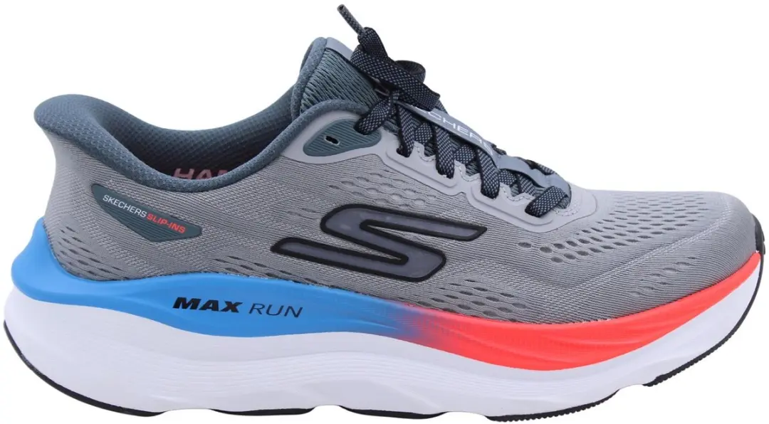 Skechers Max Run Heren Schoenen - Grijs - afbeelding 6 van 6