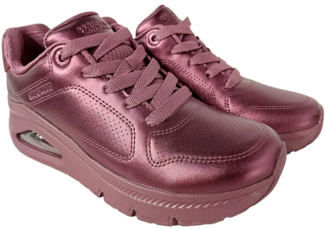 Skechers Sneaker 177768 WINE Uno Icon Lustrous Air Wine Paars Metallic