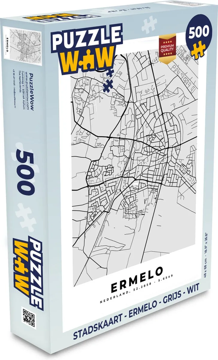 PuzzleWow Ermelo Legpuzzel 500 Stuks - Multicolor
