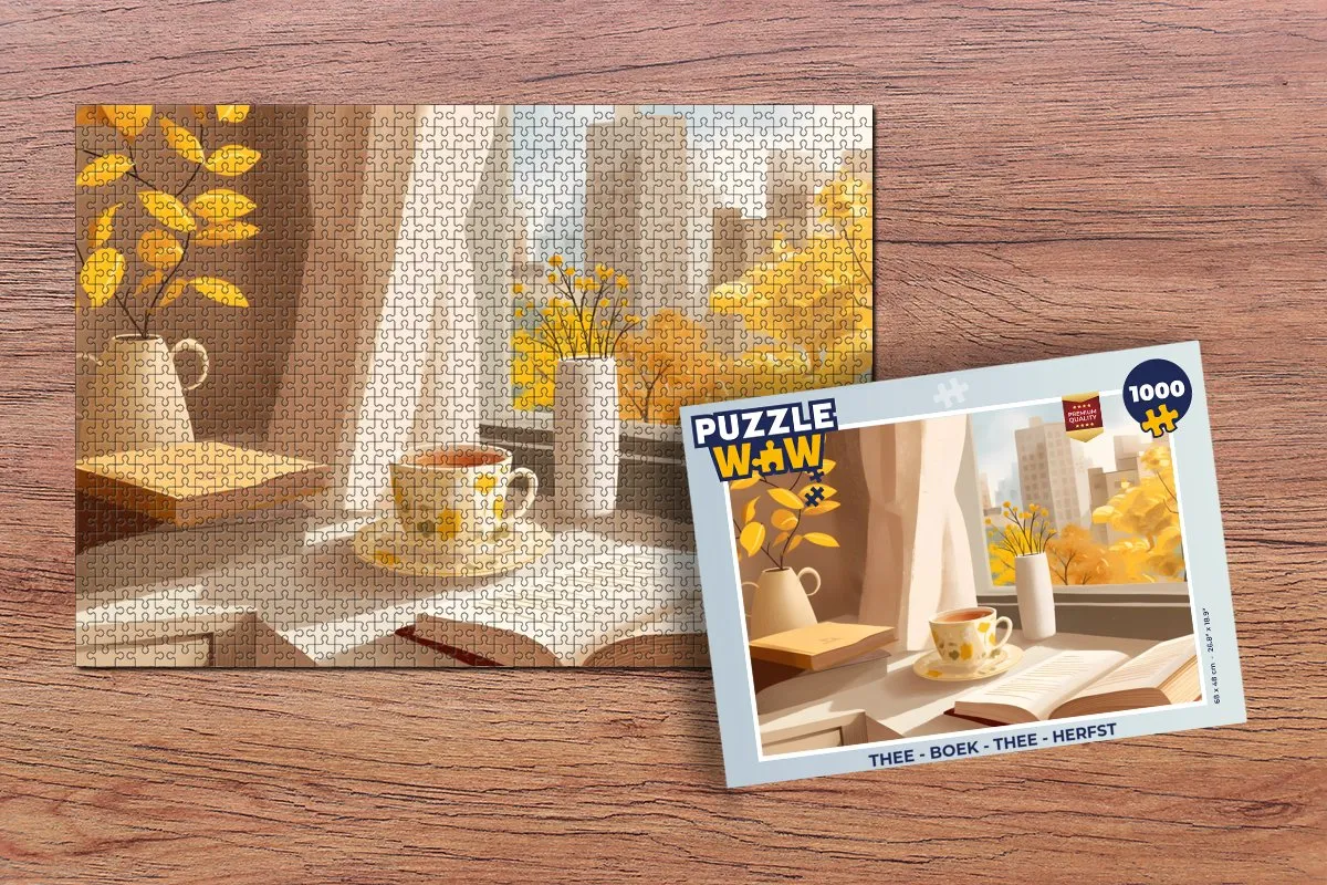 PuzzleWow Thee Herfst Legpuzzel 1000 Stuks - MPN 8721374595009