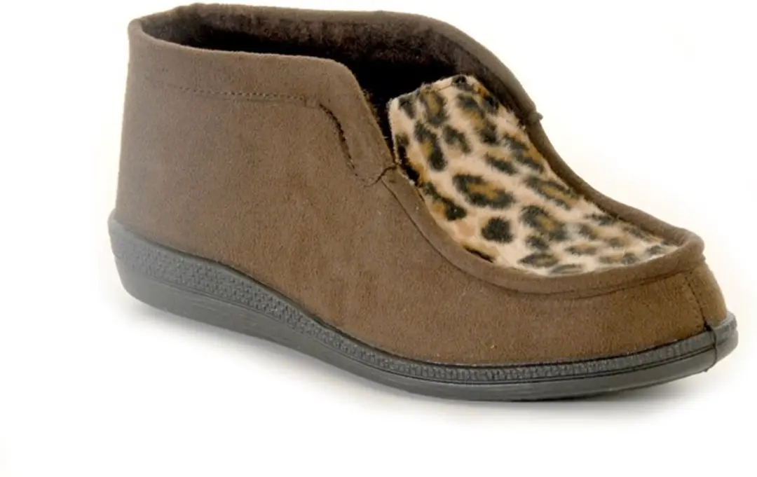 Rohde Pantoffel Bruin Panter 2175