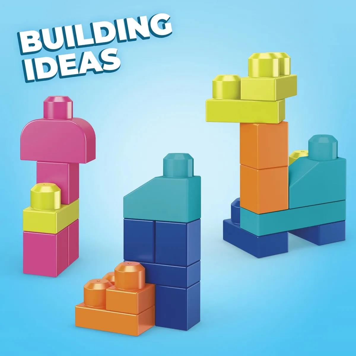Fisher Price Mega Bloks Happy Lama HDK82 - 25 Stuks - Meerkleurig