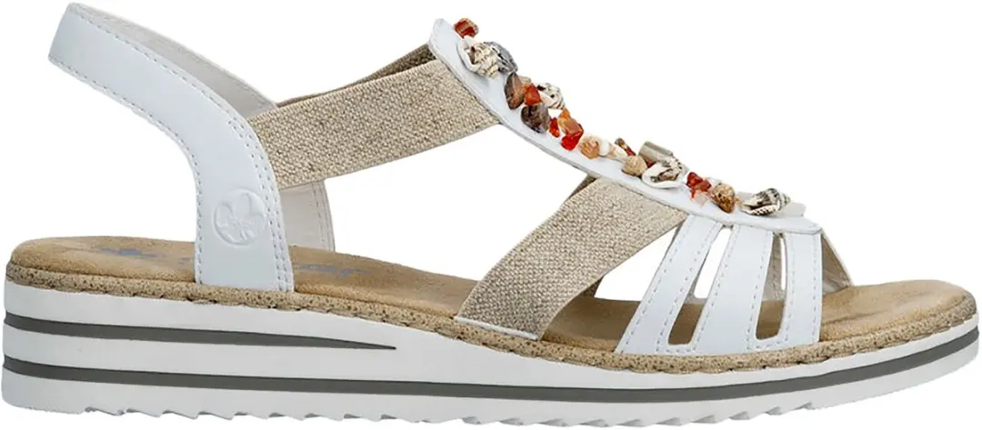 Rieker Alabama Dames Sandalen 39 - Wit