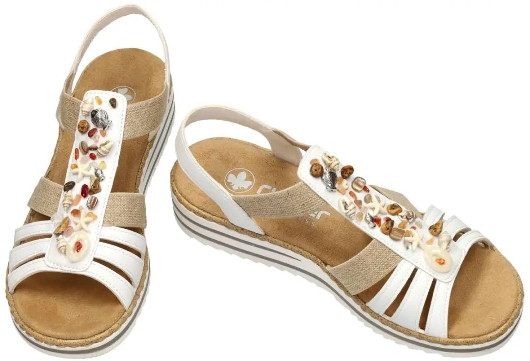 Rieker Alabama Dames Sandalen 39 - Wit