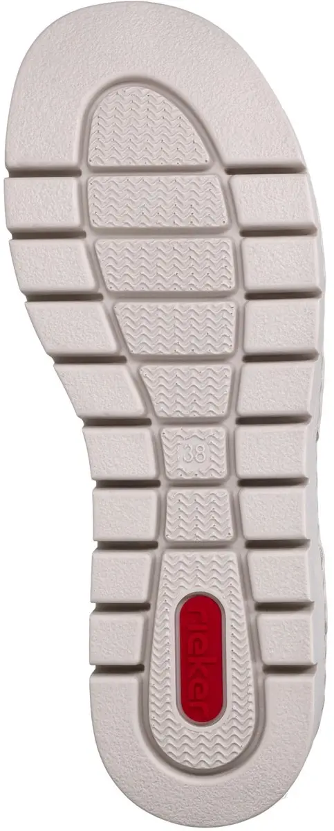 Rieker V4918 Dames Sandalen - Zilver - Maat 38
