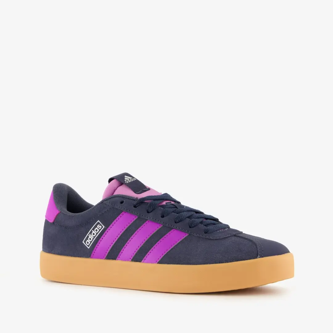 Adidas VL Court 3.0 su�de dames sneakers blauw paars