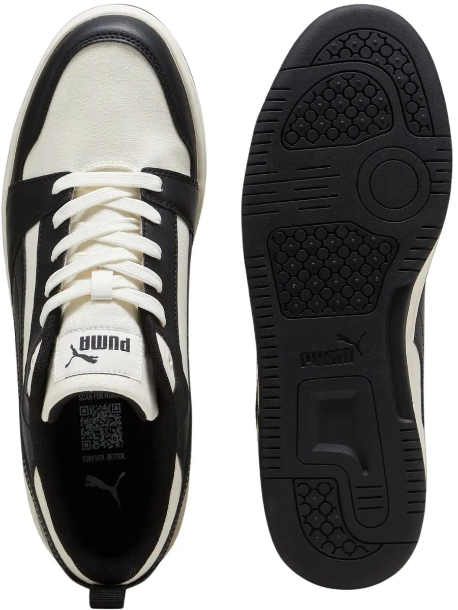 PUMA Rebound v6 Low CV Heren Sportschoenen - Wit/Zwart