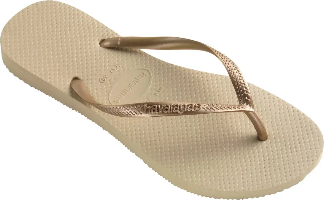 Havaianas Slim Teenslipper - Geel/Goud