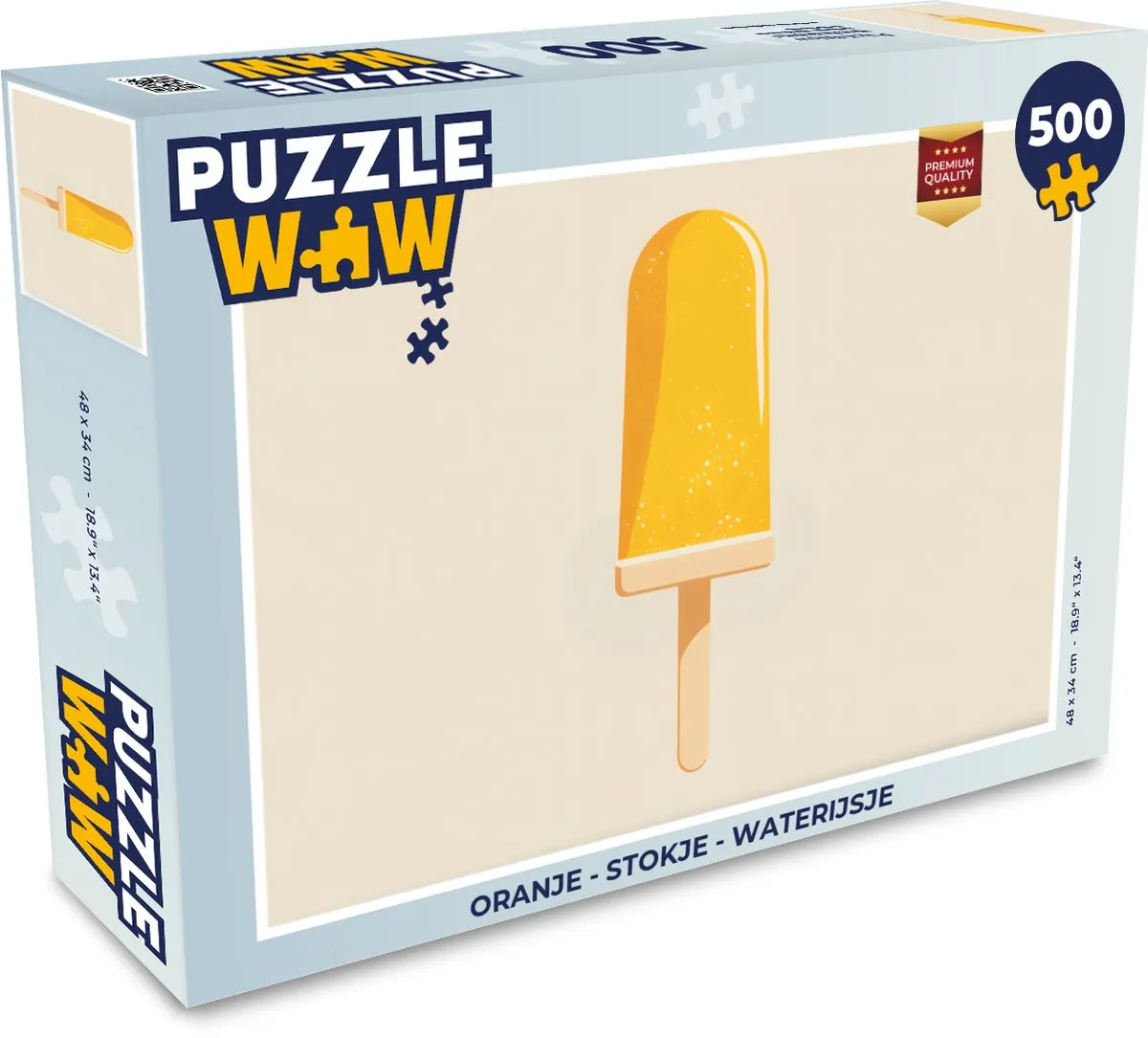 PuzzleWow Legpuzzel 500 Stuks - Stokje Waterijsje