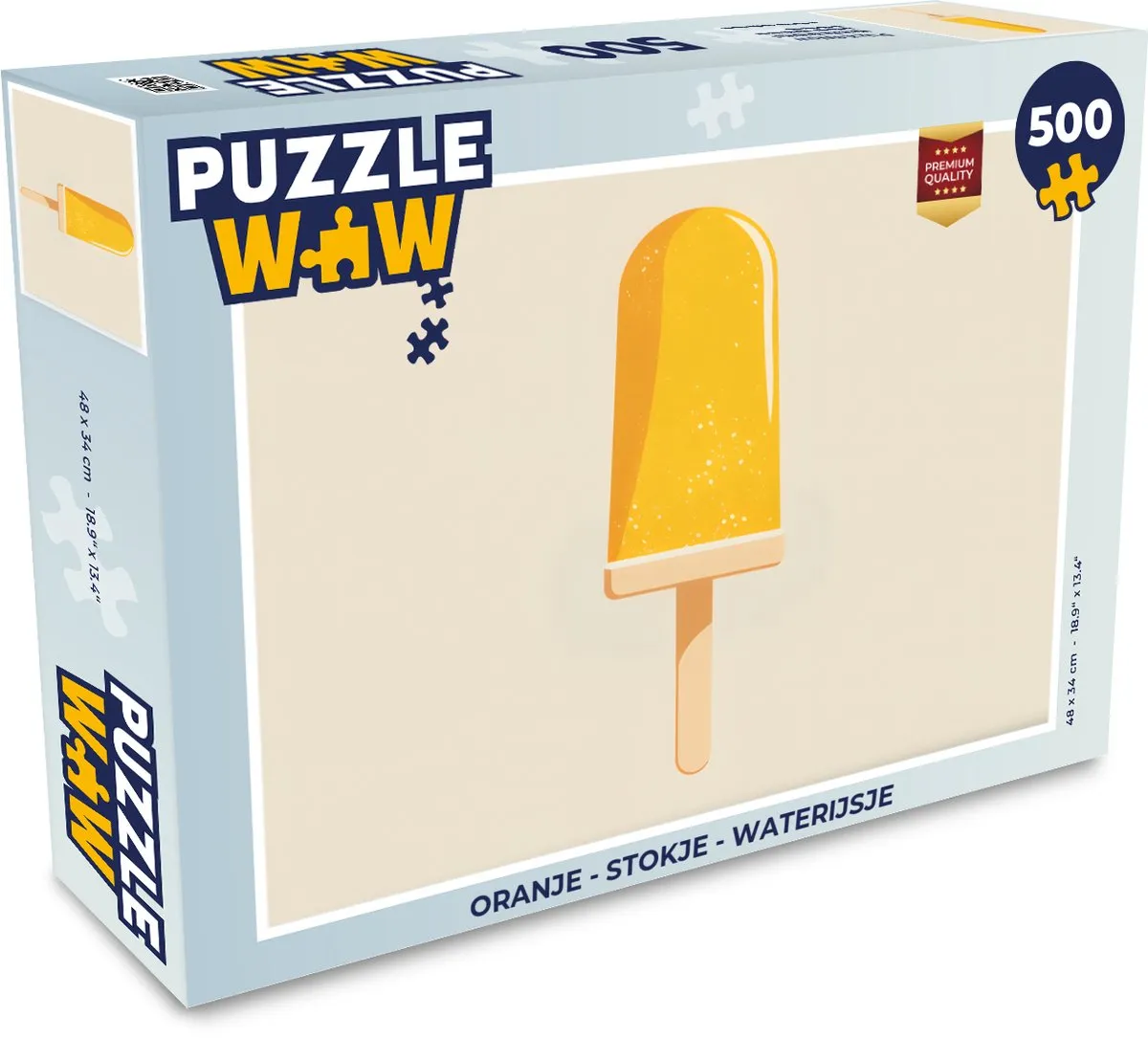 PuzzleWow Legpuzzel 500 Stuks - Stokje Waterijsje