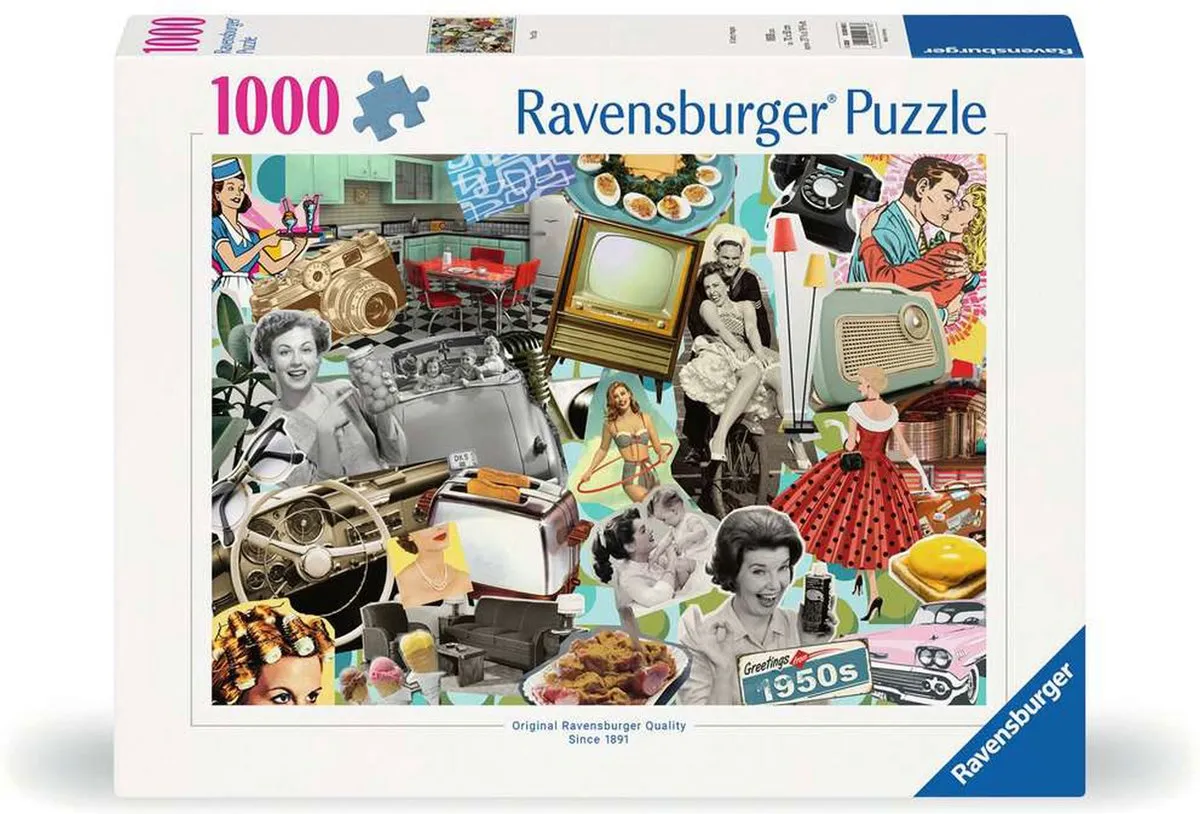 Ravensburger Jaren 50 Puzzel 1000 Stuks - Multicolor