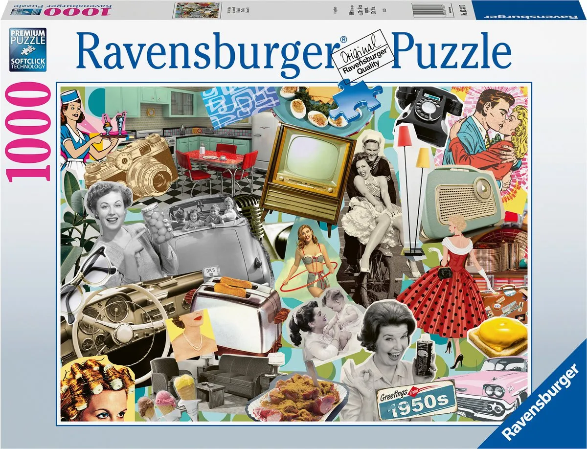Ravensburger Jaren 50 Puzzel 1000 Stuks - Multicolor