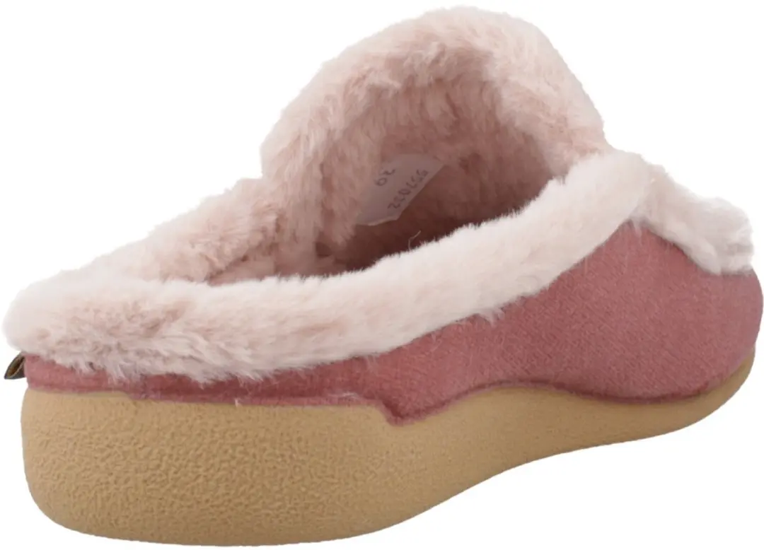 Huisslipper in klompvorm met binnenvoering voor dames