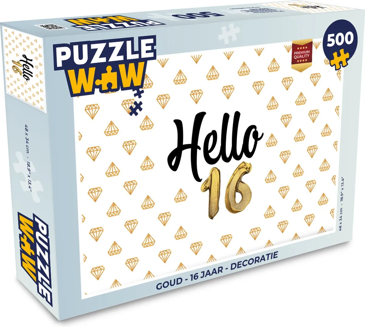 PuzzleWow Legpuzzel 500 Stuks - Multicolor