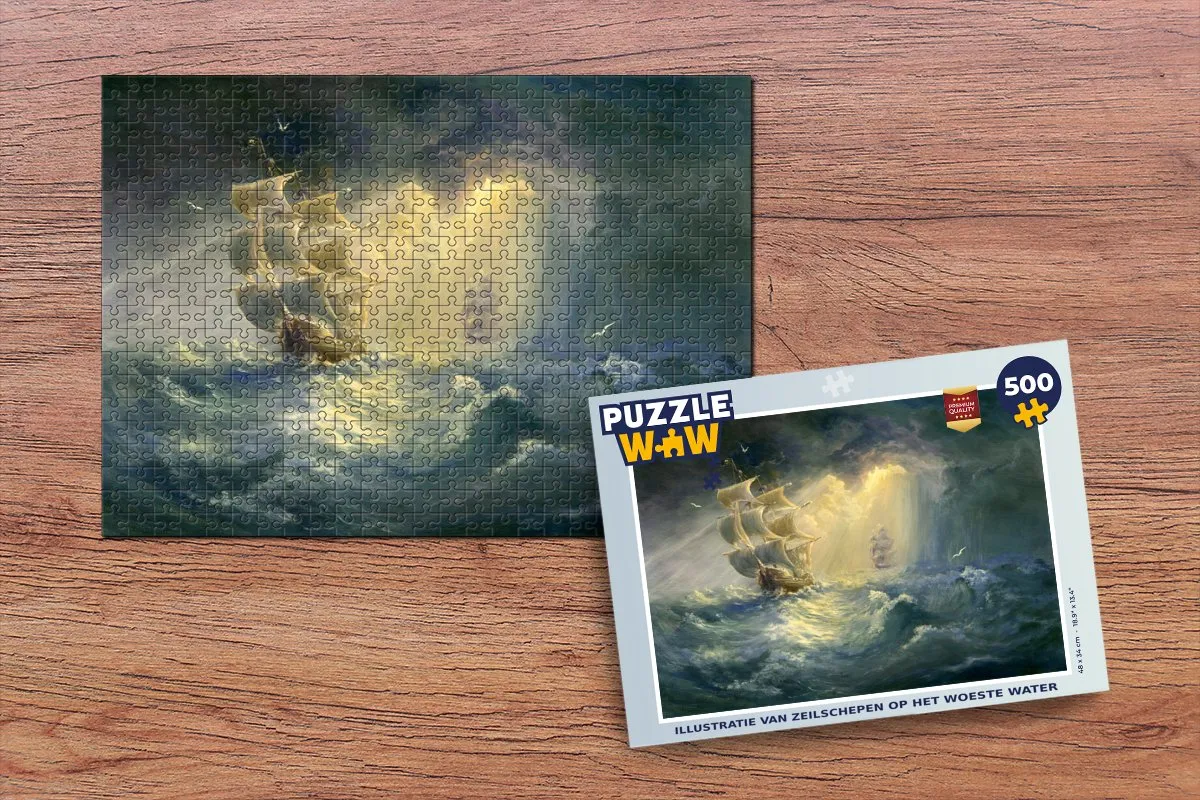 PuzzleWow Legpuzzel Zeilschepen Multicolor - 500 Stuks