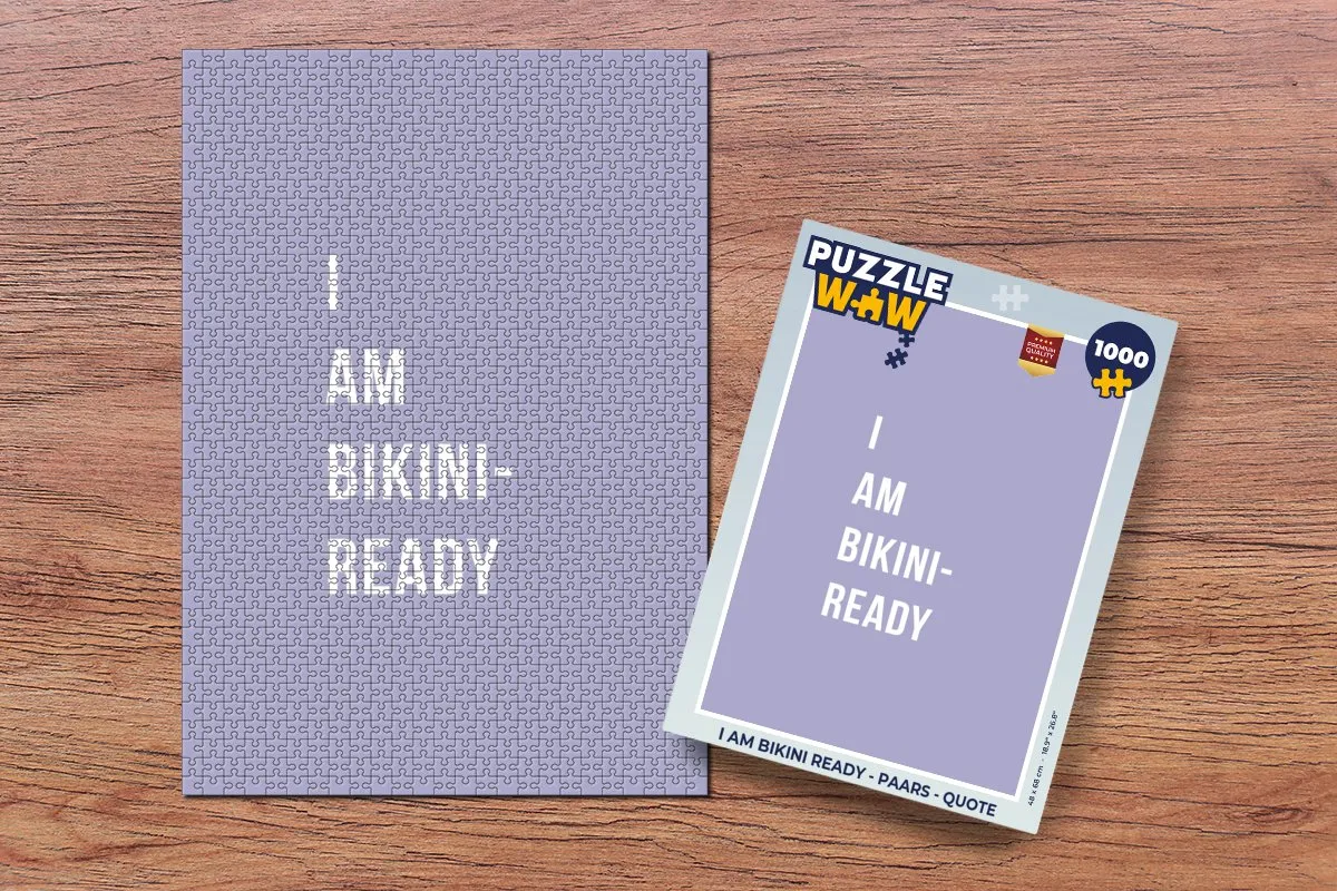 PuzzleWow I am Bikini Ready Legpuzzel 1000 Stuks - Multicolor
