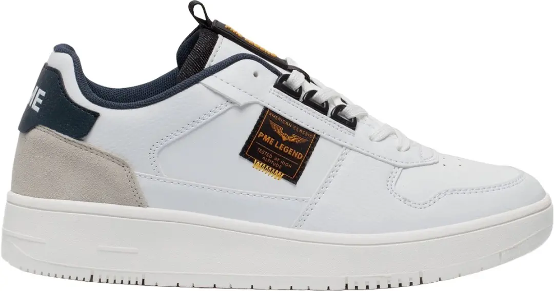 PME Legend Gobbler Heren Sneakers - Wit/Navy - Maat 43