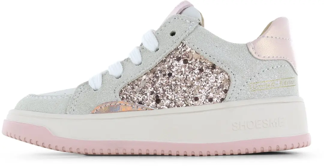Shoesme roze sneaker met glitters
