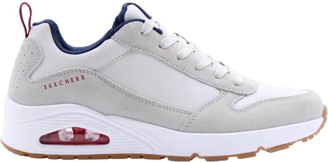 Skechers Uno Stacre Heren Sneakers - Wit - afbeelding 6 van 6