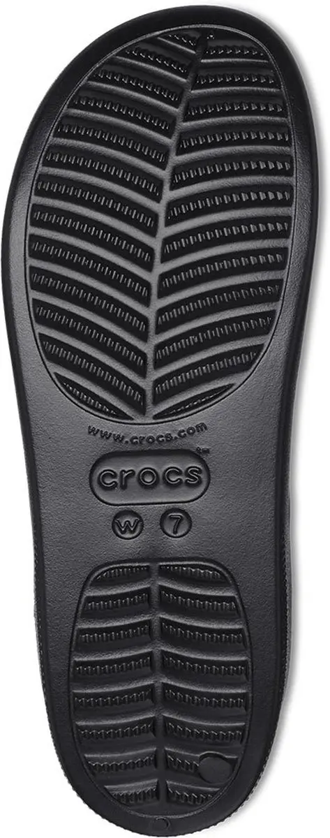 Crocs Classic Platform Instappers Dames 41.5 - Zwart - afbeelding 3 van 6