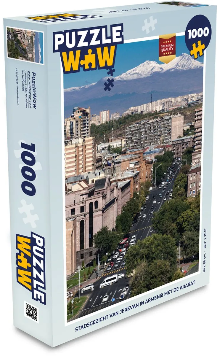 PuzzleWow Jerevan Legpuzzel 1000 Stuks - Multicolor
