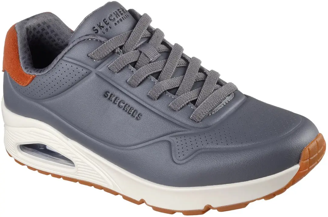 Skechers Heren Street UNO Tailored Air Sneakers 183007 Grijs