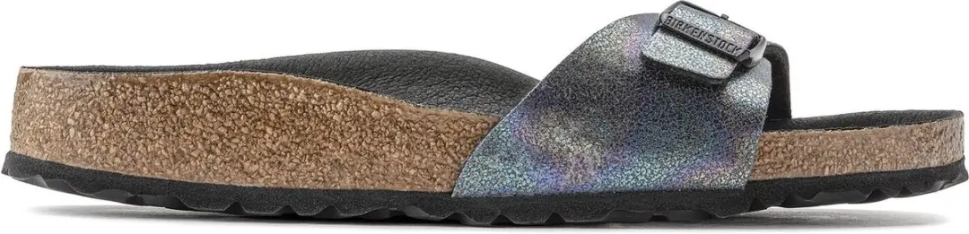 Birkenstock Madrid Dames Slippers Iridescent Black Narrow-fit