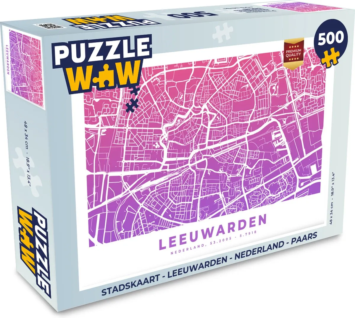 PuzzleWow Leeuwarden Legpuzzel 500 Stuks