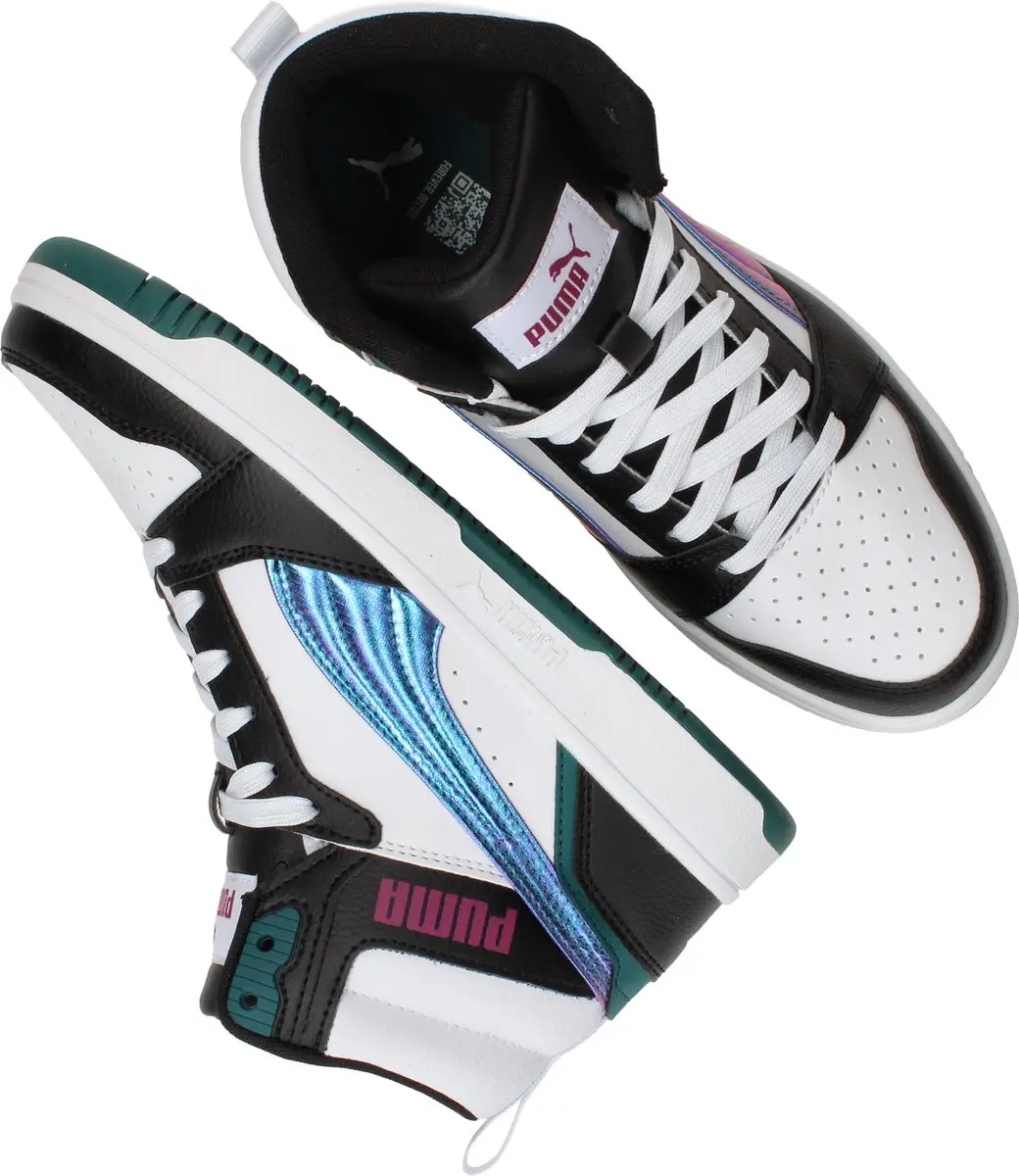 PUMA Rebound V6 Mid Bouncy Sky Sneakers - Zwart - Dames - afbeelding 6 van 6