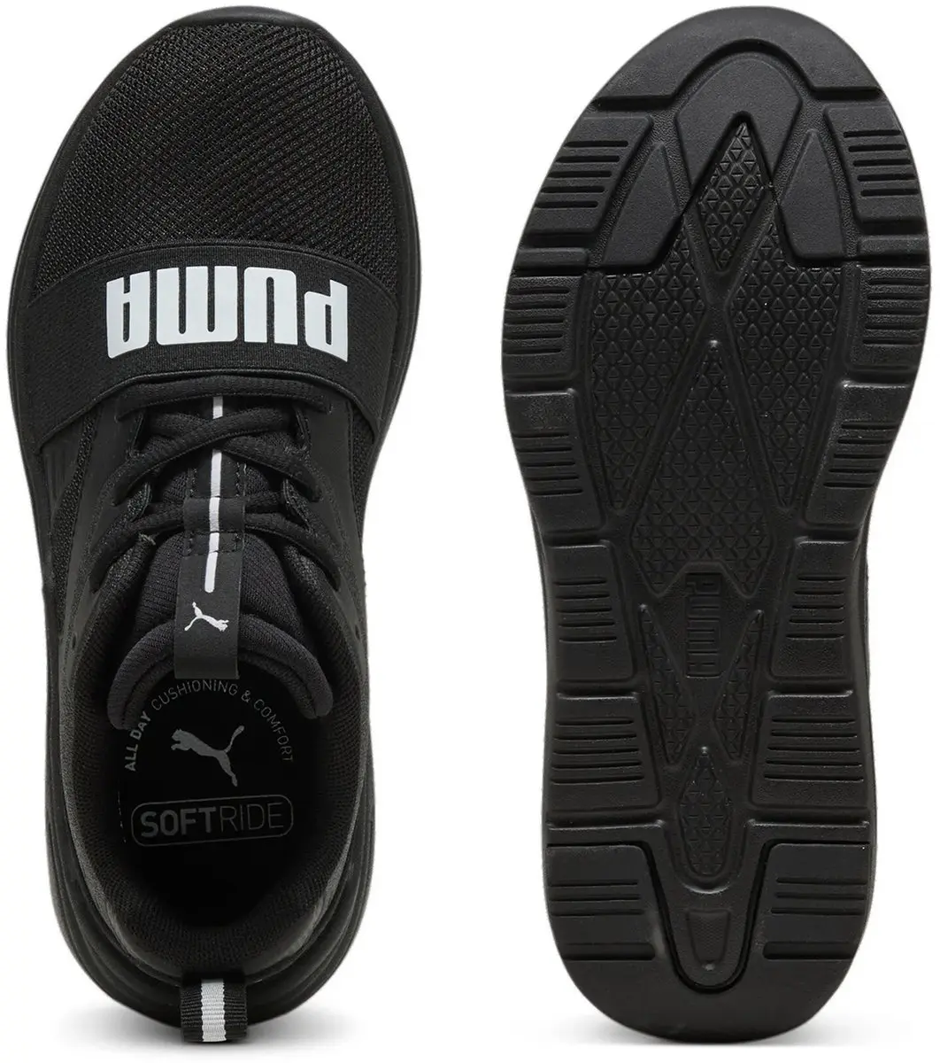 PUMA Softride Wired 2 Jr Sportschoenen - Zwart/Wit - afbeelding 5 van 6