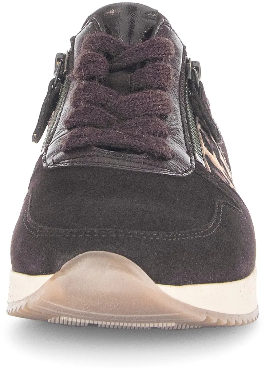 Gabor Dames Sneakers 73.420.18 - Bruin Suede - Maat 42