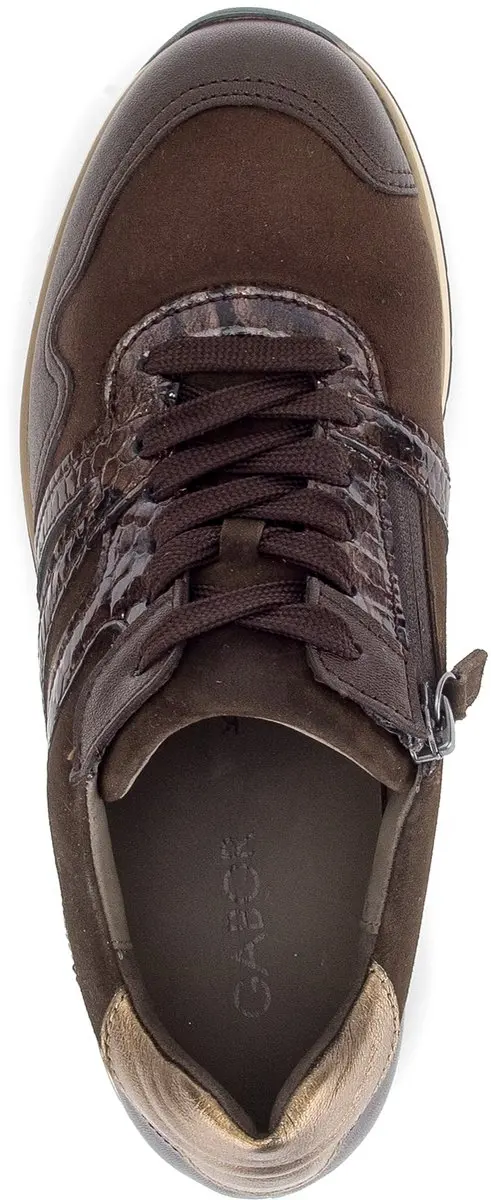 Gabor Dames Sneakers 39 - Donkerbruin
