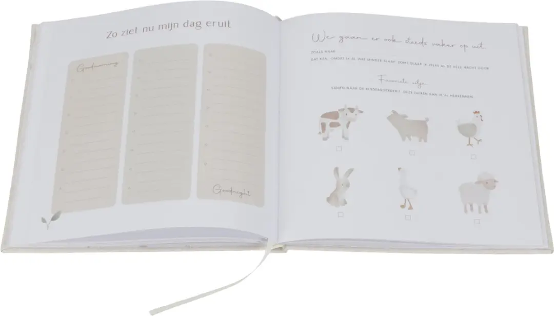 Little Dutch Babyboek Mijn Eerste Jaar Baby Bunny - 94 Pagina's