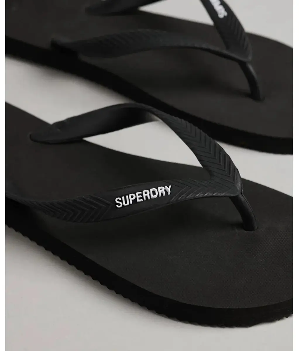 Superdry Vintage Classic Teenslipper - Zwart - afbeelding 2 van 3