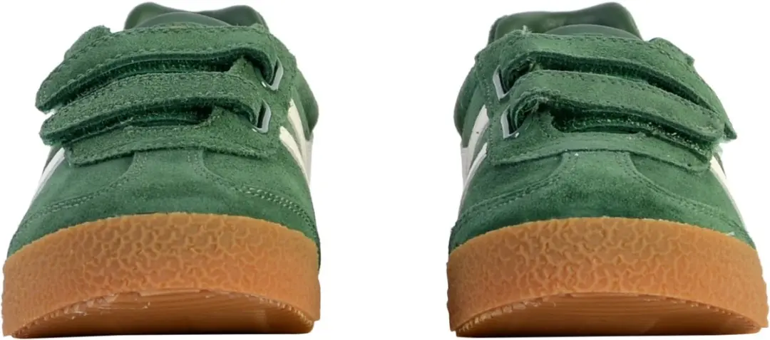 Gola Harrier Strap Leren Kinderschoenen 34 - Groen/Wit - afbeelding 5 van 6