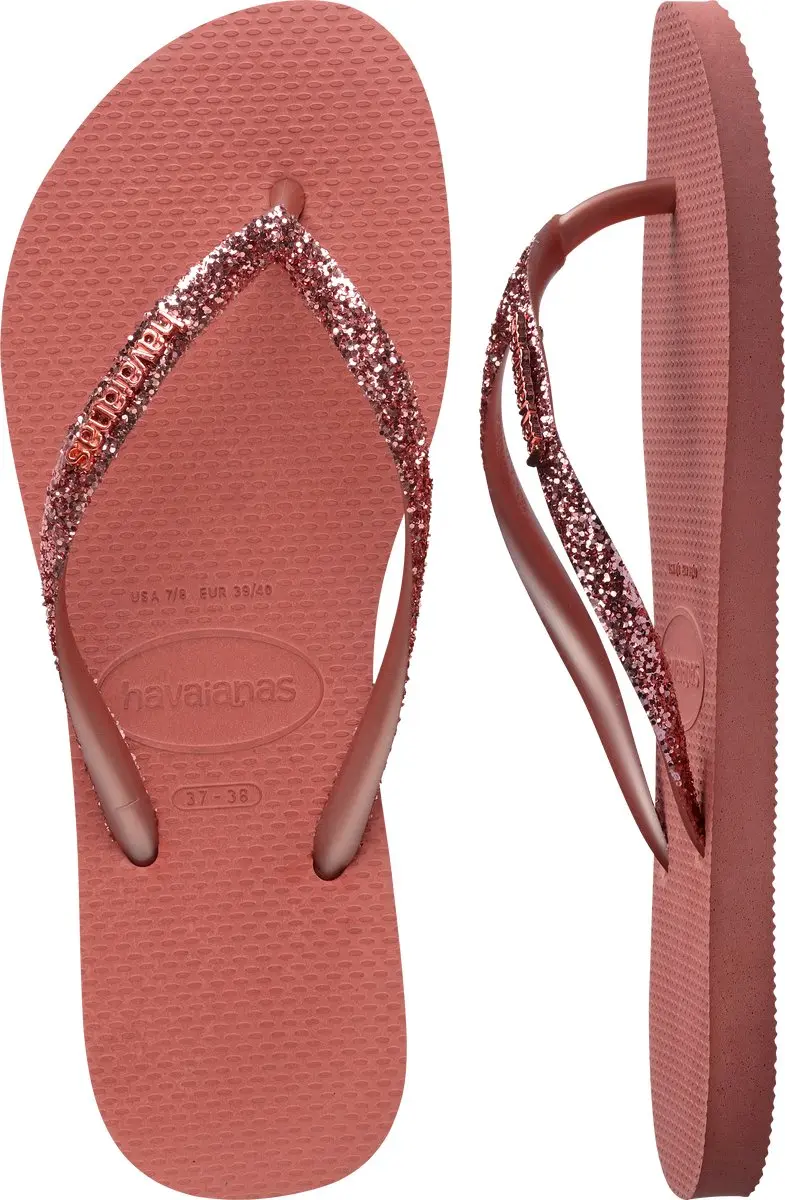Havaianas Slim Glitter II Teenslipper Canyon Clay - 35/36