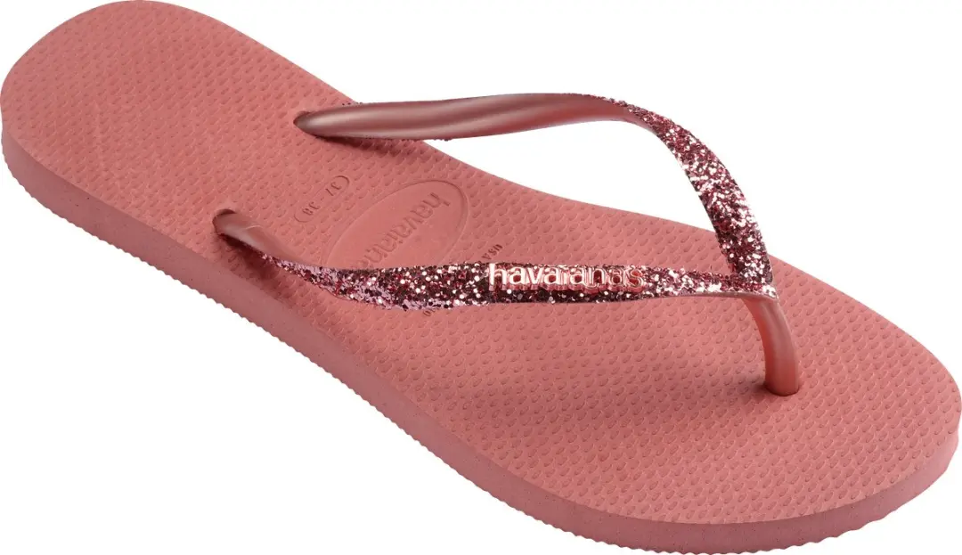 Havaianas Slim Glitter II Teenslipper Canyon Clay - 35/36