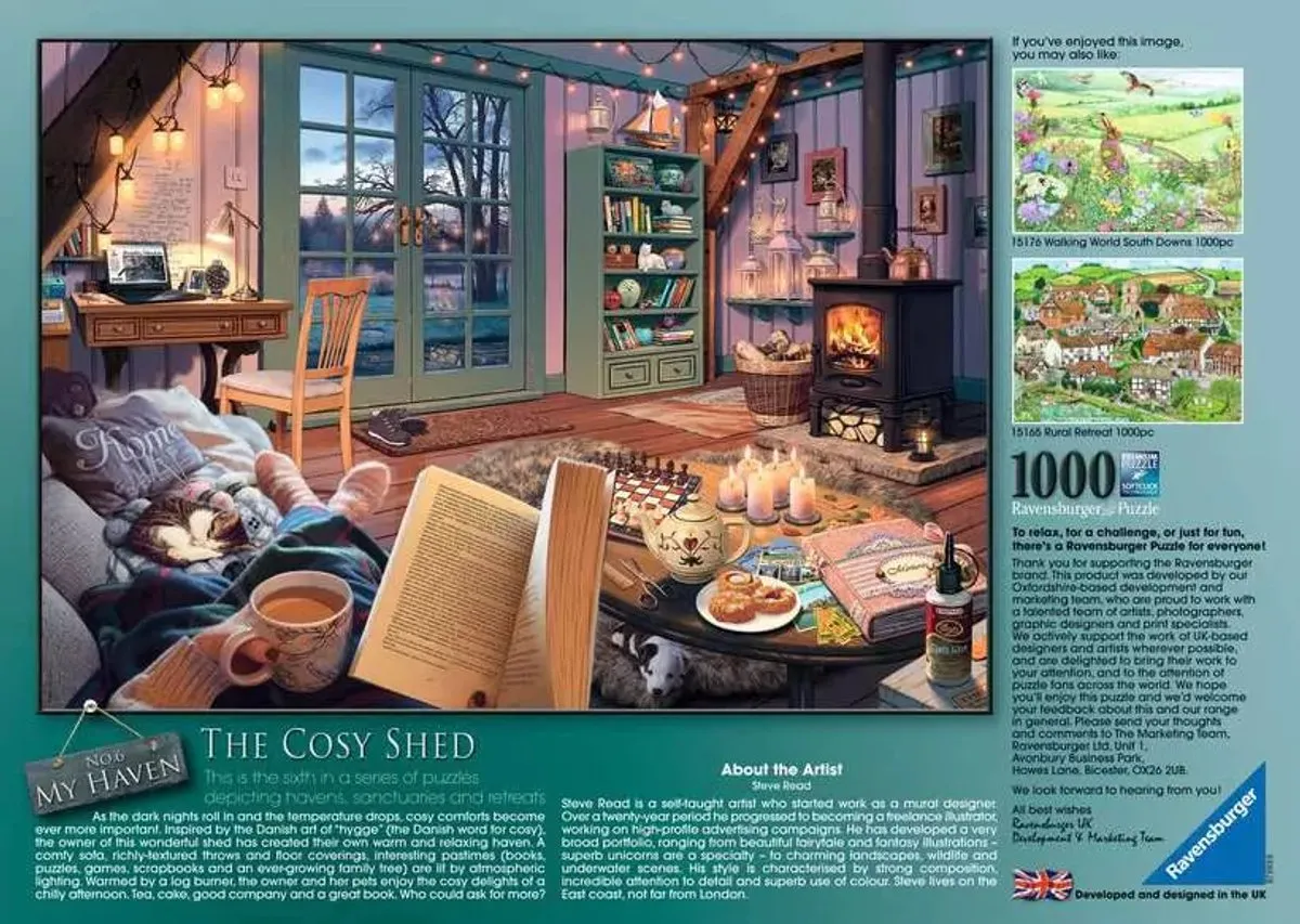 Ravensburger The Cosy Shed Puzzel 1000 Stuks - Multicolor - afbeelding 3 van 5