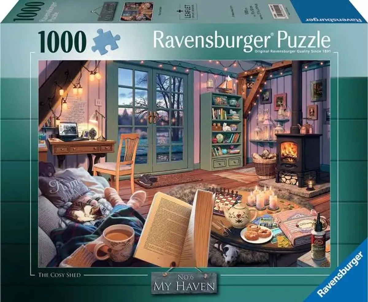 Ravensburger The Cosy Shed Puzzel 1000 Stuks - Multicolor - afbeelding 2 van 5