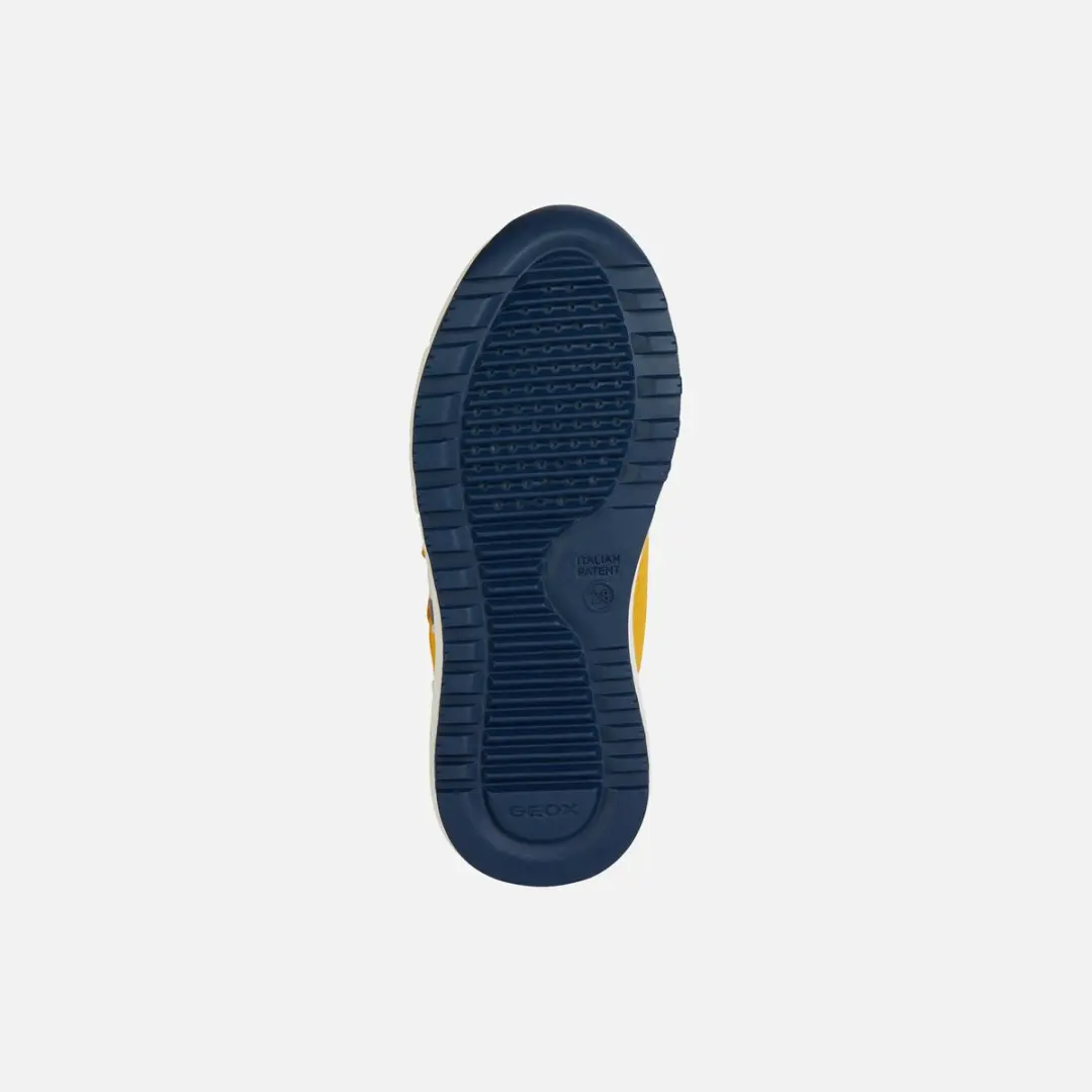GEOX Alben J459EC Meisjestrainers - 33 - Okergeel/Navy - afbeelding 5 van 6