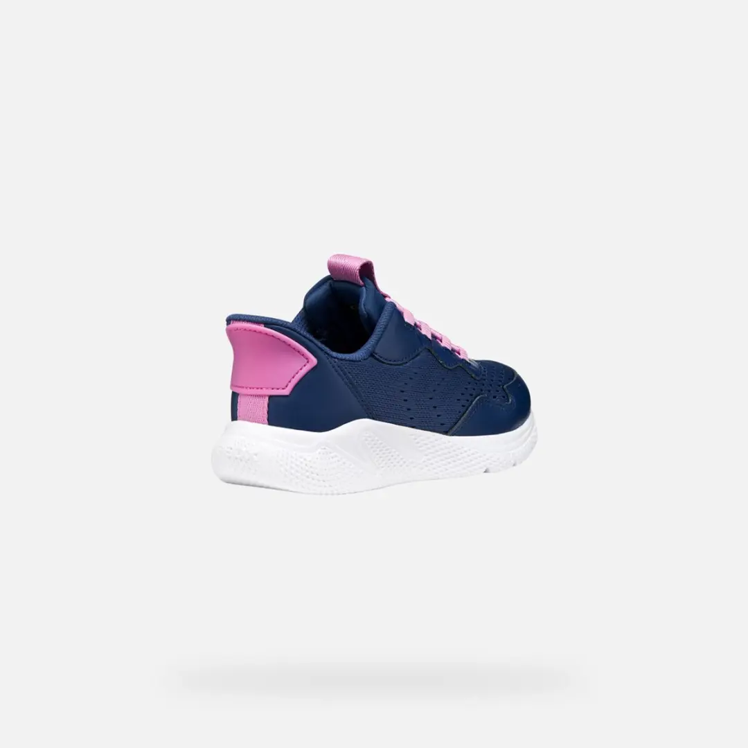 Geox Sprinty Fast In Meisjes Sneakers J65NTA_01454 - Koningsblauw/Donkerroze - afbeelding 4 van 6