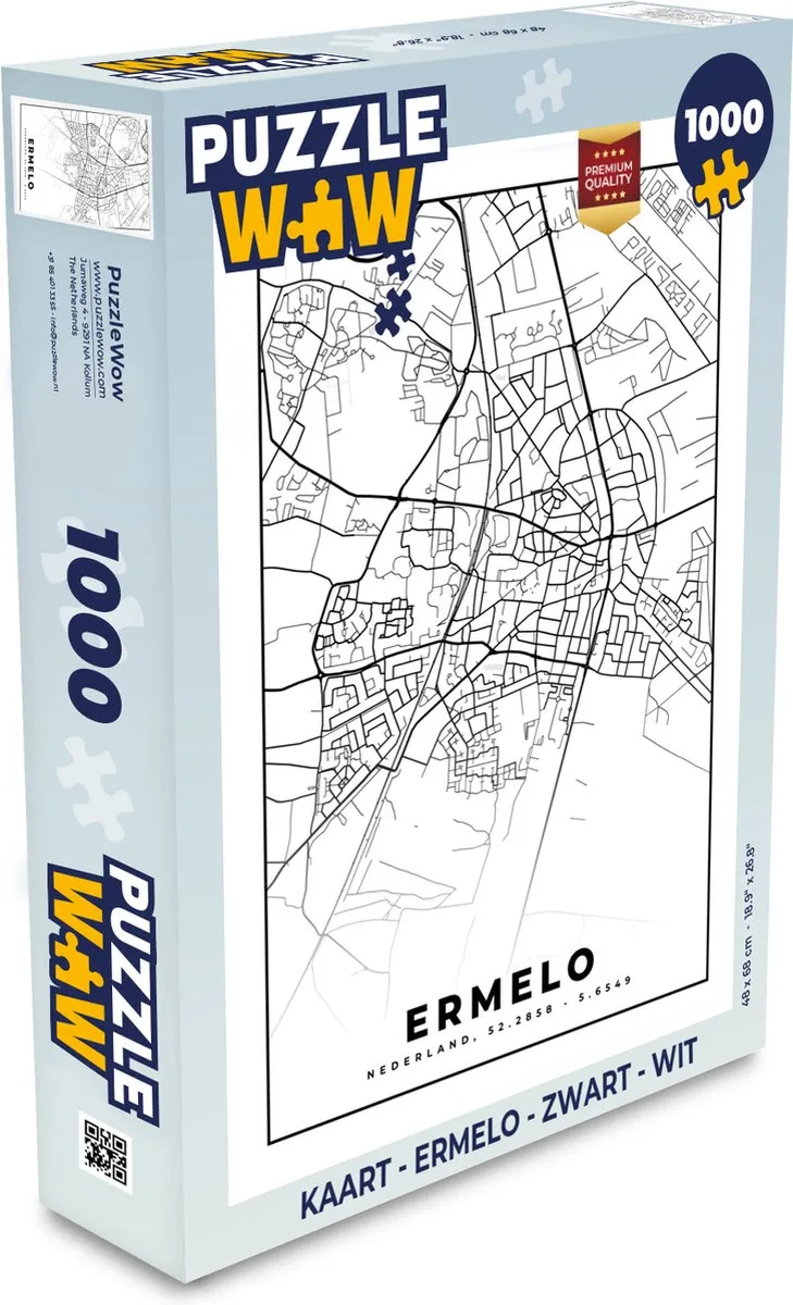 PuzzleWow Ermelo Legpuzzel 1000 Stuks - Multicolor