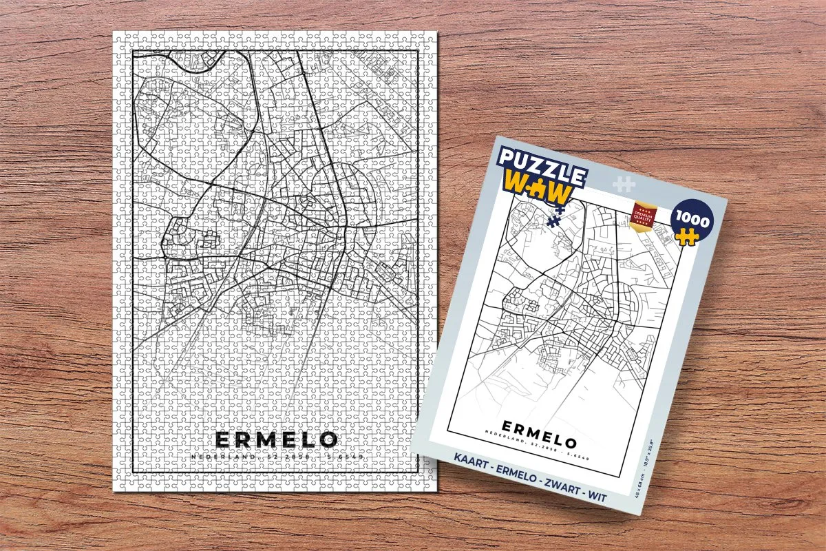 PuzzleWow Ermelo Legpuzzel 1000 Stuks - Multicolor
