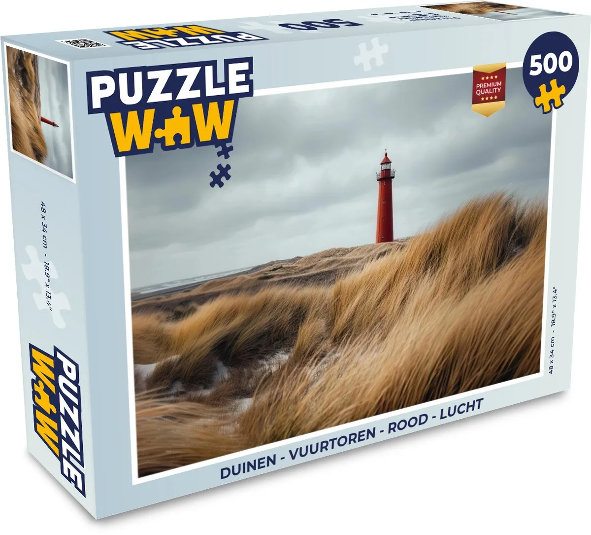 PuzzleWow Duinen Vuurtoren Legpuzzel 500 Stuks