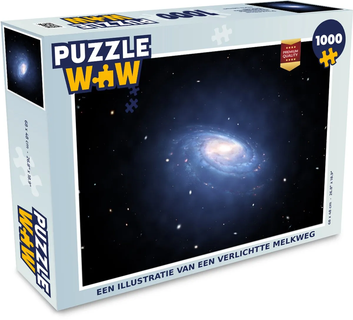 PuzzleWow Melkweg Legpuzzel 1000 Stuks - Multicolor