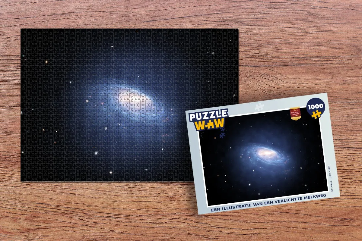 PuzzleWow Melkweg Legpuzzel 1000 Stuks - Multicolor