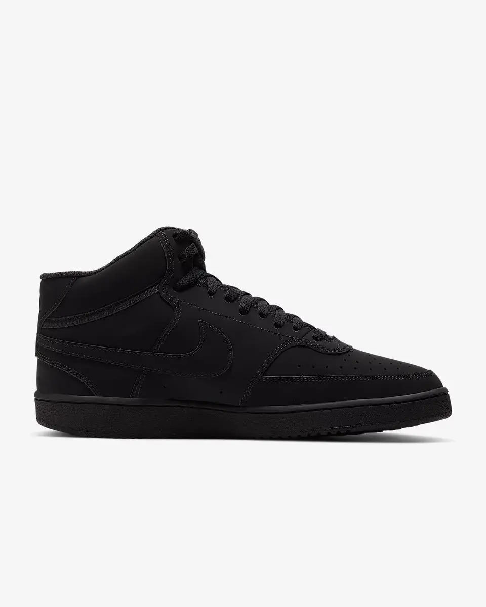 Nike Court Vision Mid Heren Sneakers - Zwart/Wit