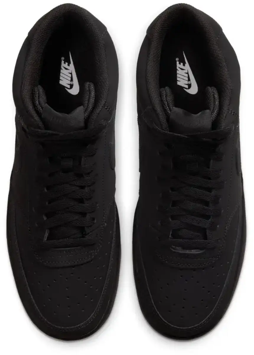 Nike Court Vision Mid Heren Sneakers - Zwart/Wit