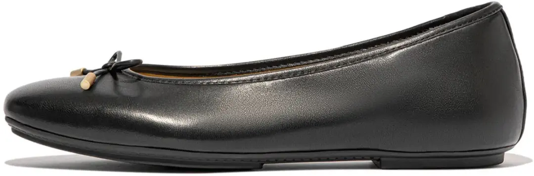 Fitflop Delicato Bow Soft Ballerina´s Zwart EU 39 Vrouw