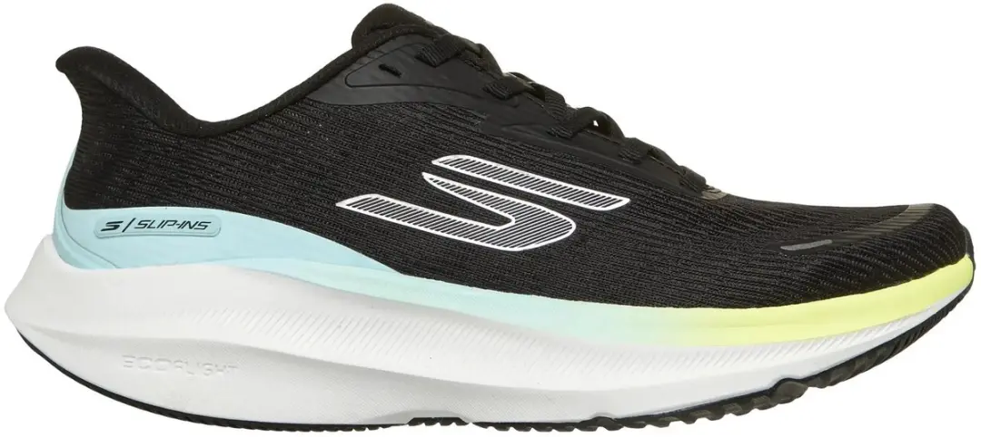 Skechers Aero Pulse SI Hardloopschoenen 39 - Zwart/Geel/Blauw